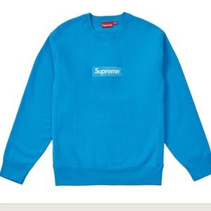 Supreme Box Logo Crewneck (FW18) Bright Royal, XL